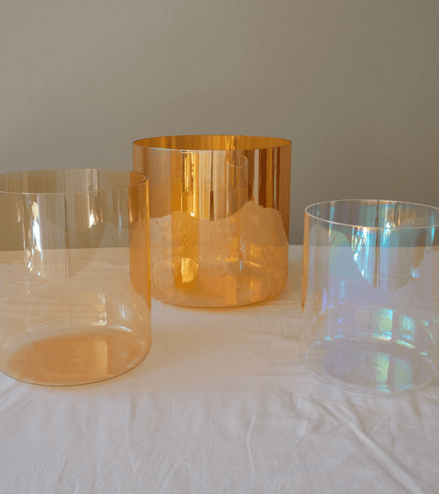 earth set crystal sound bowls