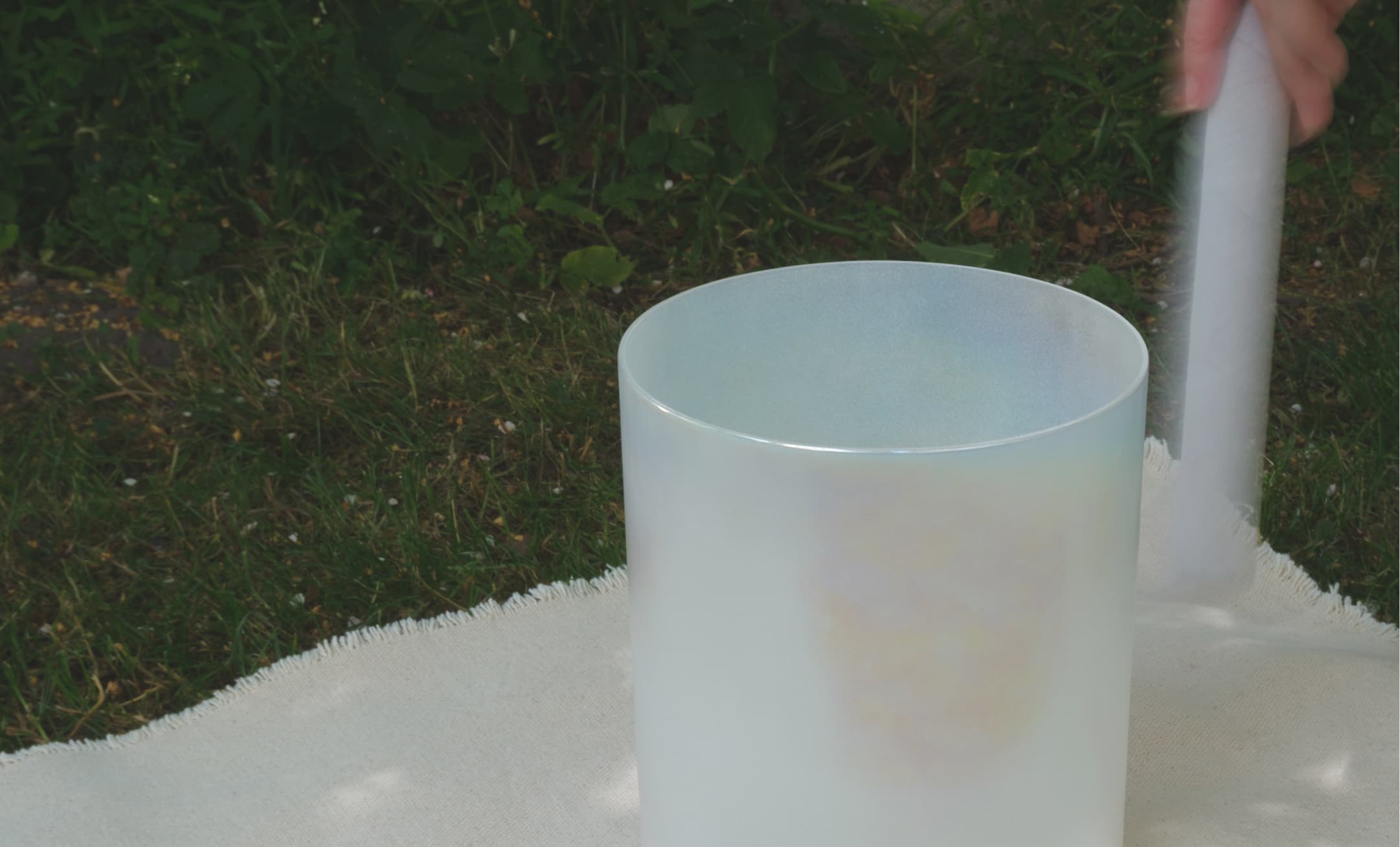 Crystal bowl closeup