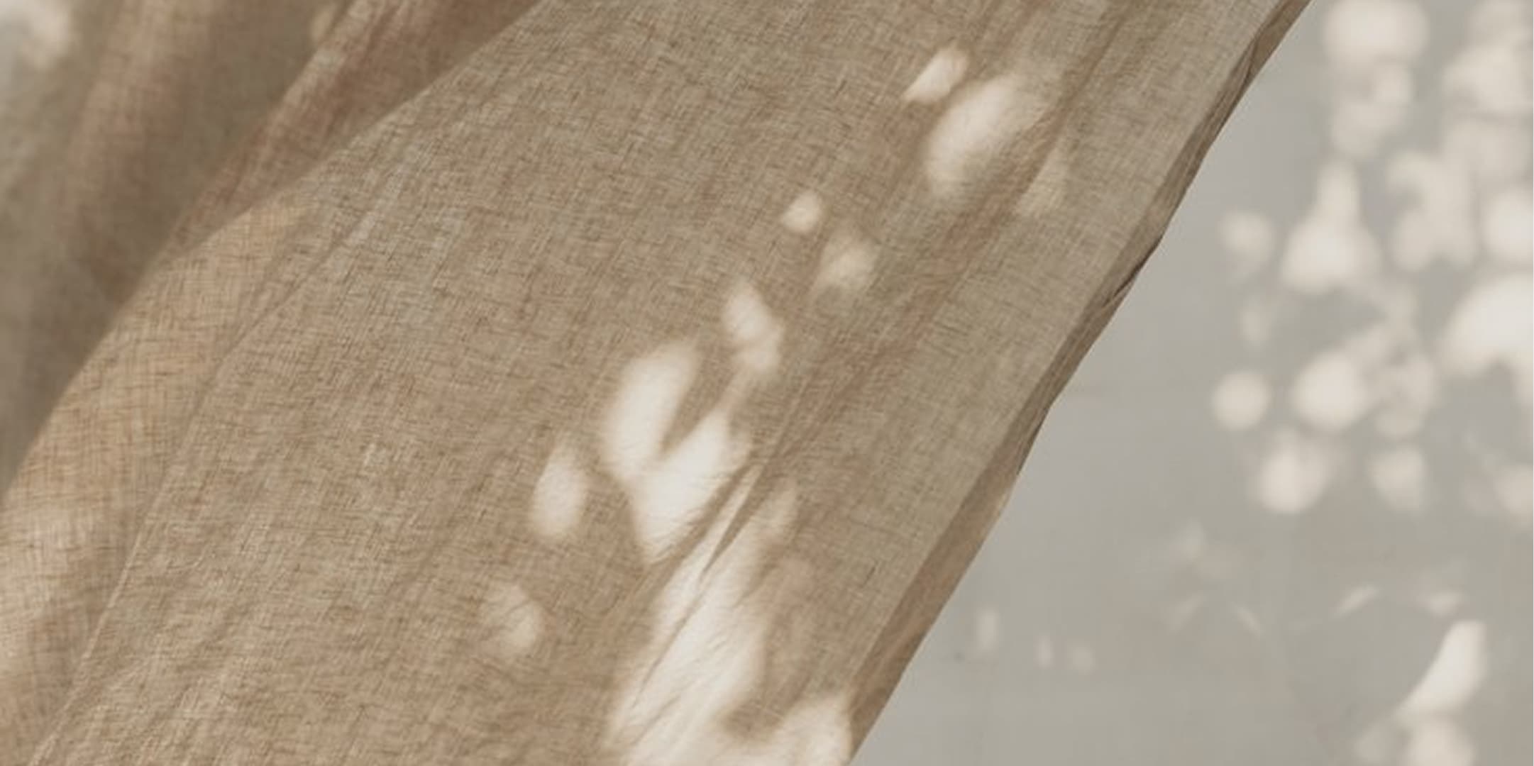 Soft curtains at evening